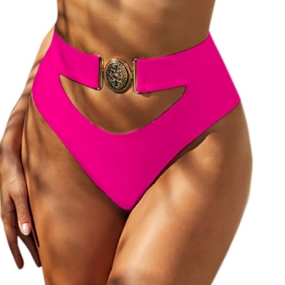 Miss Circle Pink Bikini Bottom - Picture 1 of 8